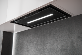 Built-in hood, black glass (SL921B/78)