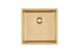 Fumé gold stainless steel sink 40x40cm KE (1156859)