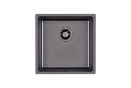 Fumé gun metal stainless steel sink 40x40cm KE (1156856)