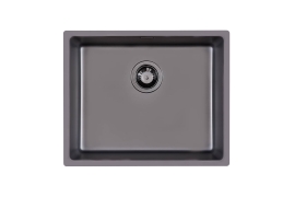 Fumé gun metal stainless steel sink 50x40cm KE (1155856)