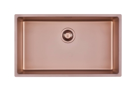 Fumé copper stainless steel sink 71x40cm KE (1157858)