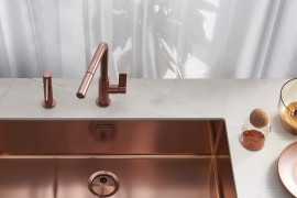 Brushed copper pull-out faucet VELA (8498128)
