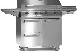 Freestanding gas grill, L 90cm (W9C-4)