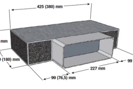 Charcoal filter box behind plinth (ZK8001)